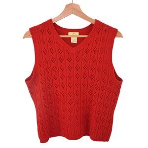 Vintage Lambswool Cable Knit Sweater Vest